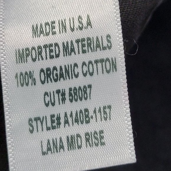 AGOLDE Size 27 Lana Mid-Rise Vintage Straight Button-Fly Black Jeans Full-Length - Picture 12 of 13